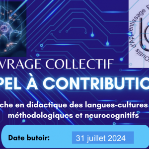 Appel à contributions : Ouvrage collectif sur la recherche en didactique des langues-cultures: aspects méthodologiques et neurocognitifs